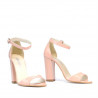 Sandales femme 1259 vernis rose clair