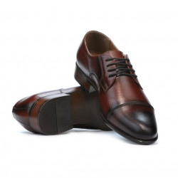 Chaussures élégantes hommes 838 en marron foncé