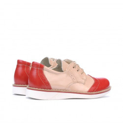 Chaussures enfants petits 60c verni rouge+beige01