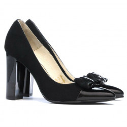 Chaussures élégantes femme 1262 noir antilope combiné