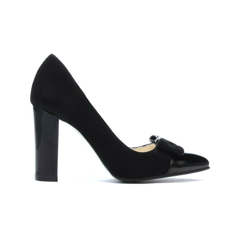 Chaussures élégantes femme 1262 noir antilope combiné