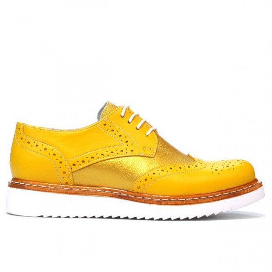 Chaussures casual femme 663-1 jaune combiné Chaussures casual femme 663-1 jaune combiné