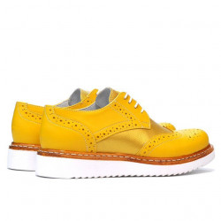 Chaussures casual femme 663-1 jaune combiné