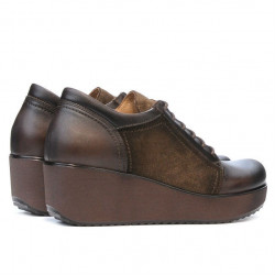 Chaussures décontractées femme 668 café combiné