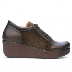 Chaussures décontractées femme 668 café combiné