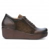 Chaussures décontractées femme 668 café combiné