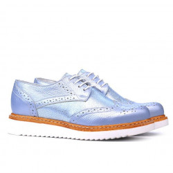 Chaussures casual femme 663-1 bleu nacré combiné