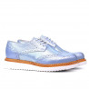 Chaussures casual femme 663-1 bleu nacré combiné