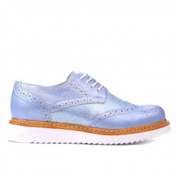 Chaussures casual femme 663-1 bleu nacré combiné
