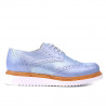 Chaussures casual femme 663-1 bleu nacré combiné