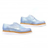 Chaussures casual femme 663-1 bleu nacré combiné