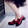 Chaussures décontractées femme 684 a rouge