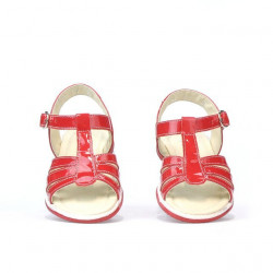 Sandales enfants petits 53-1c laqué rouge