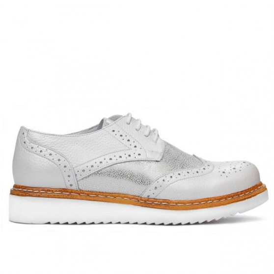 Chaussures casual femme 663-1 blanc nacré combiné