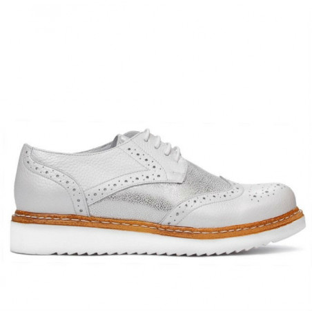 Chaussures casual femme 663-1 blanc nacré combiné