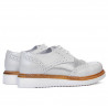 Chaussures casual femme 663-1 blanc nacré combiné
