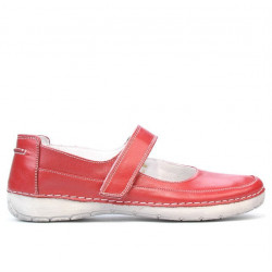 Mocassins femme 685 rouge