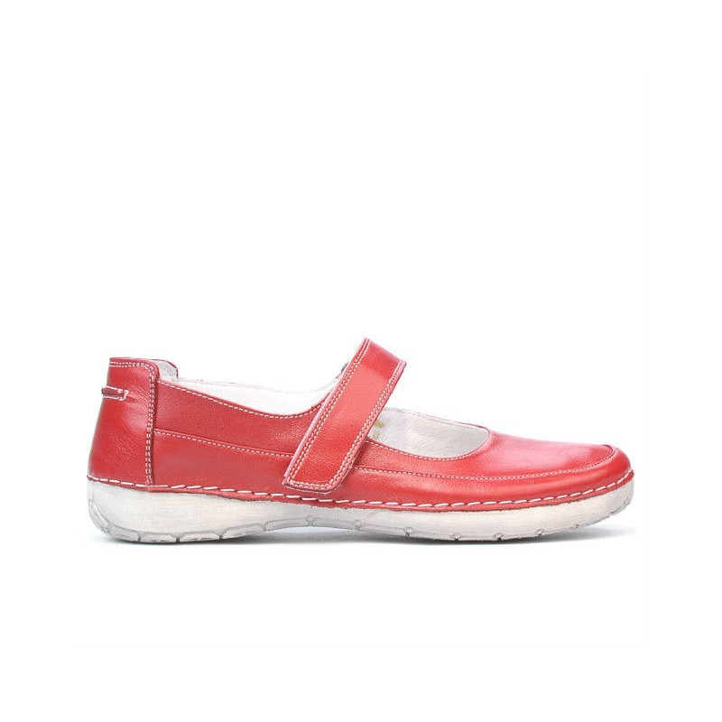 Mocassins femme 685 rouge