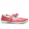 Mocassins femme 685 rouge