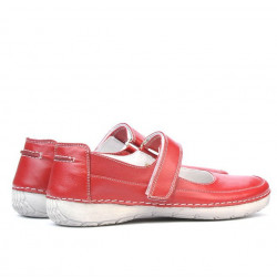 Mocassins femme 685 rouge