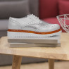 Chaussures casual femme 663-1 blanc nacré combiné