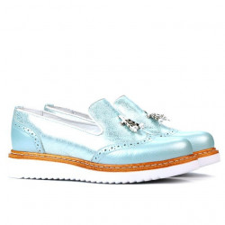Chaussures décontractées femme 659 turquoise combiné
