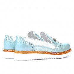 Chaussures décontractées femme 659 turquoise combiné