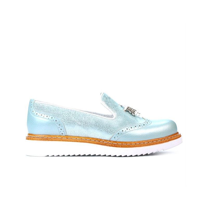 Chaussures décontractées femme 659 turquoise combiné