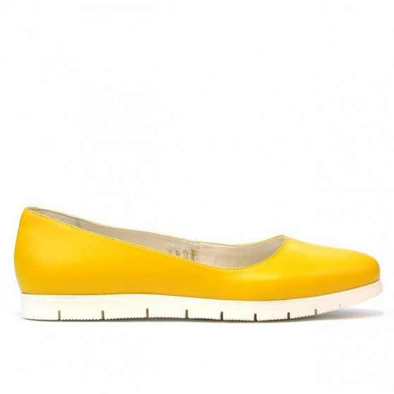 Ballerines femme 677-1 jaune Ballerines femme 677-1 jaune
