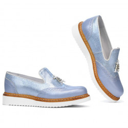 Chaussures décontractées femme 659 bleu nacré combiné