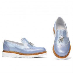 Chaussures décontractées femme 659 bleu nacré combiné