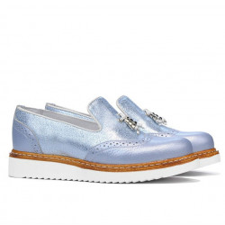 Chaussures décontractées femme 659 bleu nacré combiné