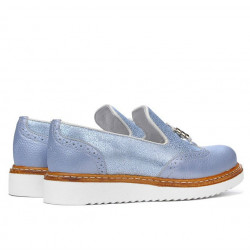 Chaussures décontractées femme 659 bleu nacré combiné