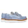 Chaussures décontractées femme 659 bleu nacré combiné