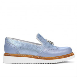 Chaussures décontractées femme 659 bleu nacré combiné