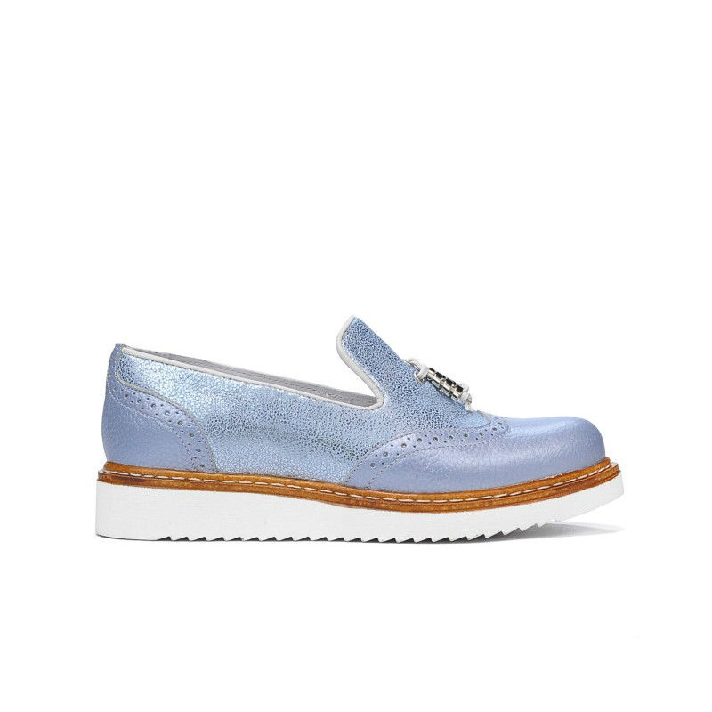 Chaussures décontractées femme 659 bleu nacré combiné