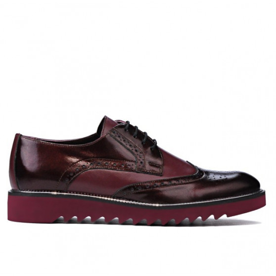 Chaussures casual homme 831 laque bordeaux combiné Chaussures casual homme 831 laque bordeaux combiné