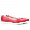 Ballerines femme 677-1 rouge