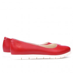 Ballerines femme 677-1 rouge