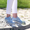 Chaussures casual femme 663-1 bleu nacré combiné