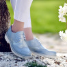 Chaussures casual femme 663-1 bleu nacré combiné