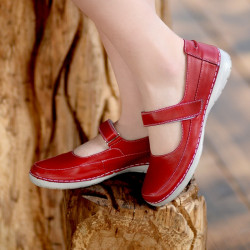 Mocassins femme 685 rouge lifestyle