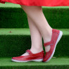 Mocassins femme 685 rouge