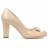 Chaussures élégantes femme 1245 vernis ivoire combiné
