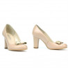Chaussures élégantes femme 1245 vernis ivoire combiné