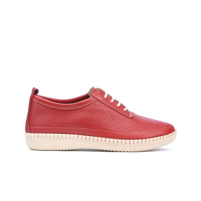 Mocassins femme 688 rouge