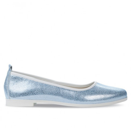 Ballerines femme 687 bleu nacré
