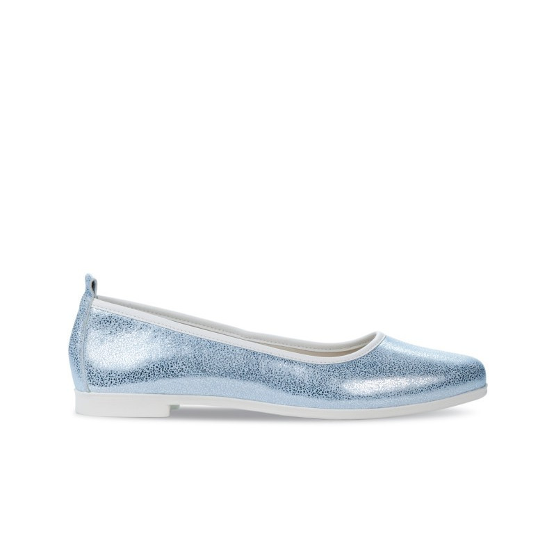 Ballerines femme 687 bleu nacré