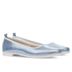 Ballerines femme 687 bleu nacré