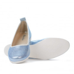 Ballerines femme 687 bleu nacré